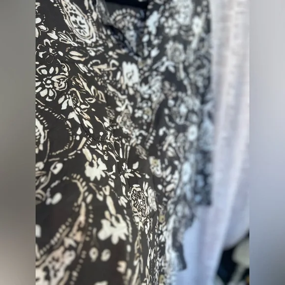 Anthropologie Pilcro Romy Relaxed Printed Buttondown Top, NEW - Picture 10 of 11